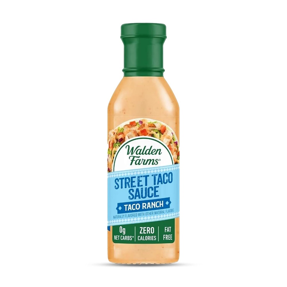 image:imageWalden Farms Street Taco Sauce Lime Crema CalorieFree GlutenFree Low Carb KetoFriendly SugarFree Tangy Lime Crema Flavor 12 oz BottleTaco Ranch