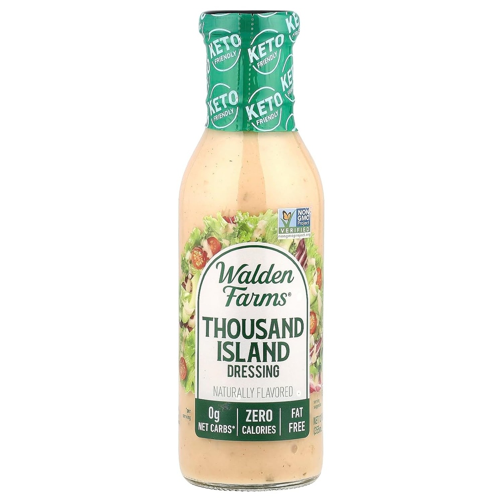 image:imageWalden Farms Thousand Island Dressing 12 oz Bottle Creamy amp Tangy Flavor 0g Net Carbs Condiment Kosher Certified Natural Topping for Salads Pasta Burger Marinade for Chicken and More