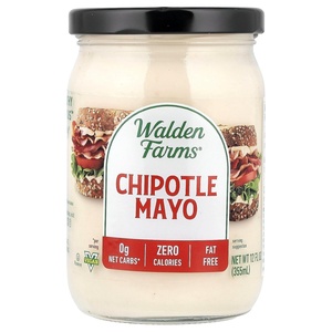 image:imageWalden Farms Amazin Mayo  Zero Calorie Sugar Free Keto amp Fat Free Vegan Mayonnaise Alternative for Sandwiches Salads amp Spreads  6Pack 12 oz JarsChipotle