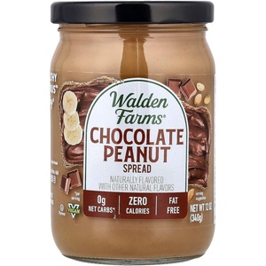 image:imageWalden Farms Chocolate Peanut Spread  Zero Calorie Low Carb KetoFriendly Vegan SugarFree Chocolate Peanut Flavor  12 oz BottleChocolate Peanut