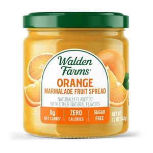image:imageWalden Farms Chocolate Peanut Spread  Zero Calorie Low Carb KetoFriendly Vegan SugarFree Chocolate Peanut Flavor  12 oz BottleOrange Marmalade Fruit