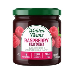 image:imageWalden Farms Chocolate Peanut Spread  Zero Calorie Low Carb KetoFriendly Vegan SugarFree Chocolate Peanut Flavor  12 oz BottleRaspberry Fruit