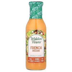 image:imageWalden Farms French Dressing 12 oz Bottle Fresh and Delicious Salad Topping Sugar Free 0g Net Carbs Condiment Smooth and Creamy 6 Pack