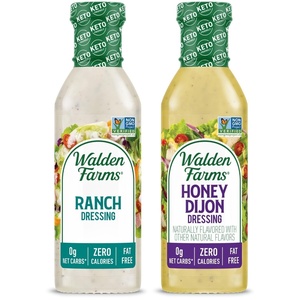 image:imageWalden Farms Ranch Dressing  CalorieFree GlutenFree Low Carb KetoFriendly SugarFree DairyFree Creamy Ranch Flavor  1 Pack 12 oz BottleVariety Of Ranch  Honey Dijon