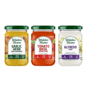 image:imageWalden Farms Sauce 12 Fl Oz Pack of 6 Hickory Smoked BarbecueGarlic Herb  Tomato Basil  Alfredo