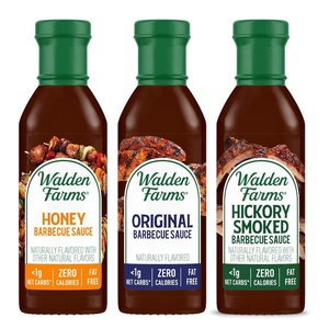image:imageWalden Farms Sauce 12 Fl Oz Pack of 6 Hickory Smoked BarbecueHickory Smoked Barbecue  Original Barbecue  Honey Barbecue