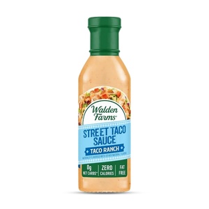 image:imageWalden Farms Street Taco Sauce Lime Crema  CalorieFree GlutenFree Low Carb KetoFriendly SugarFree Tangy Lime Crema Flavor  12 oz BottleTaco Ranch