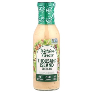 image:imageWalden Farms Thousand Island Dressing 12 oz Bottle  Creamy amp Tangy Flavor 0g Net Carbs Condiment Kosher Certified  Natural Topping for Salads Pasta Burger Marinade for Chicken and More
